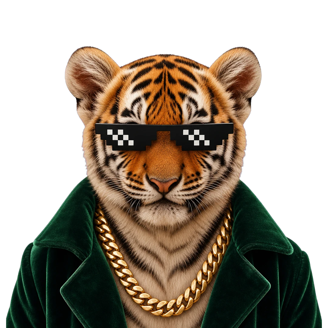 Tiger with big money energy