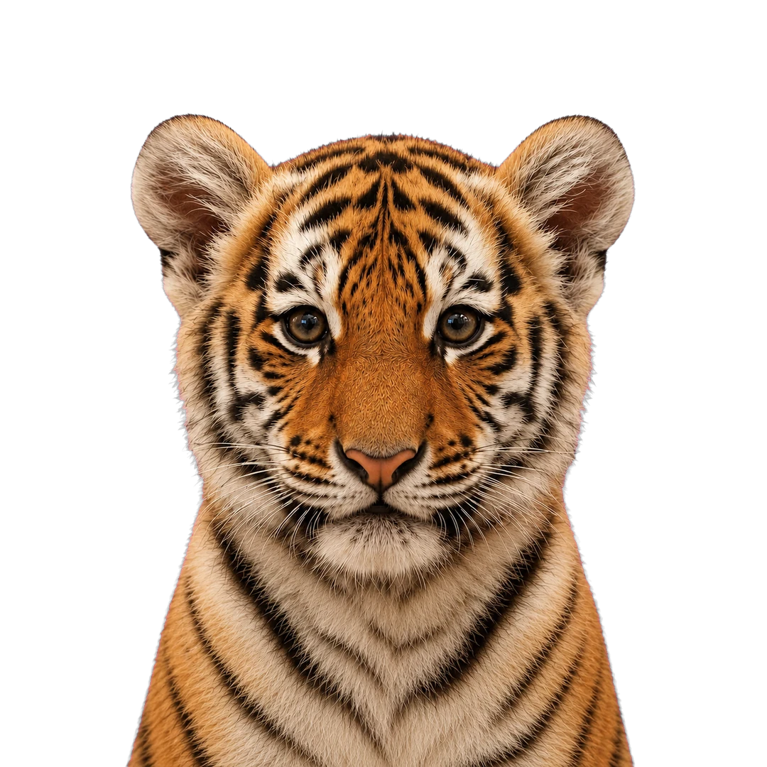 Tiger looking forward